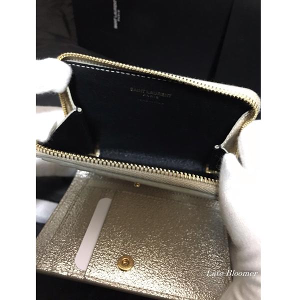 【Saint Laurent】サンローラン コピー グリッター 折りたたみ財布 2色 7021513